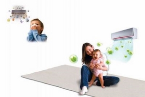 Để trẻ nằm điều hoà mà không mắc bệnh đường hô hấp.